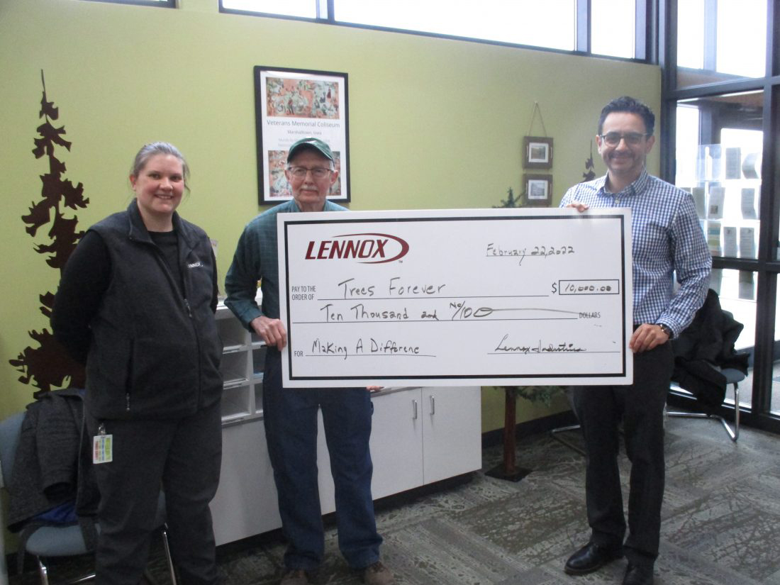 Lennox donates to Trees Forever News, Sports, Jobs Times Republican